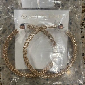 Kendra Scott Rose Gold 2.5” Maggie Hoops